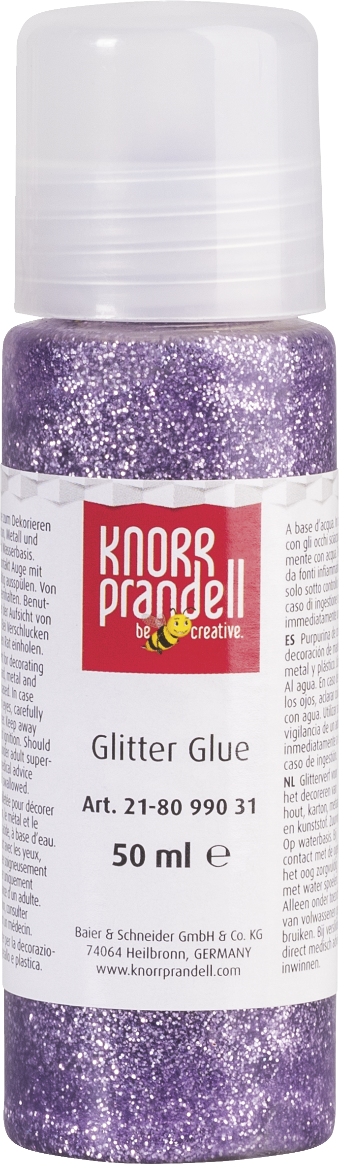 Glitter Glue : Knorr Prandell : 50 ml : 031 Lila